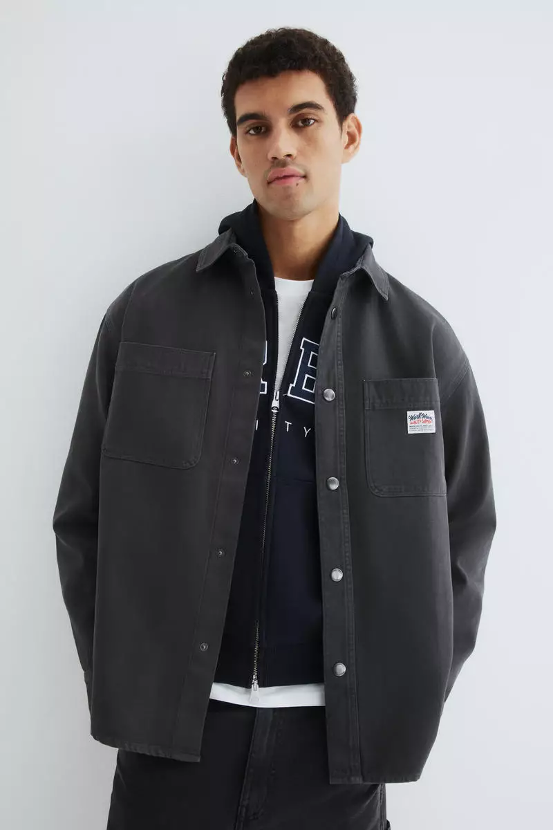 Oversized Fit Canvas overshirt