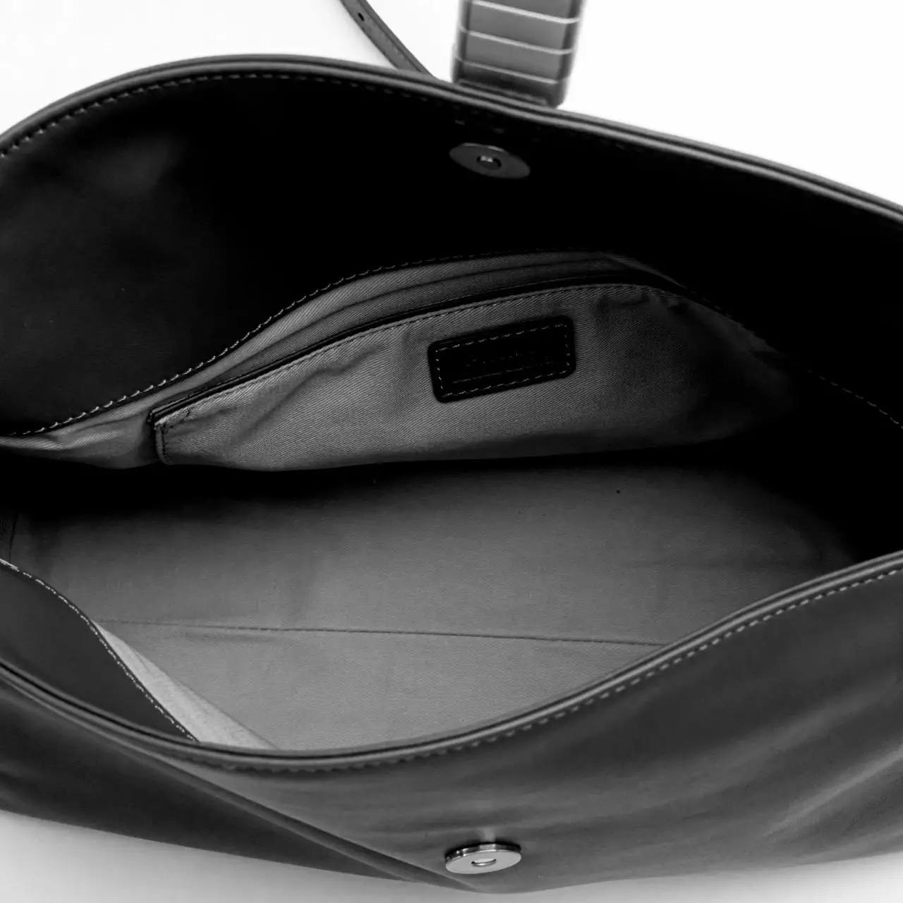 New Saddle Baguette Shoulder Bag Black Shw