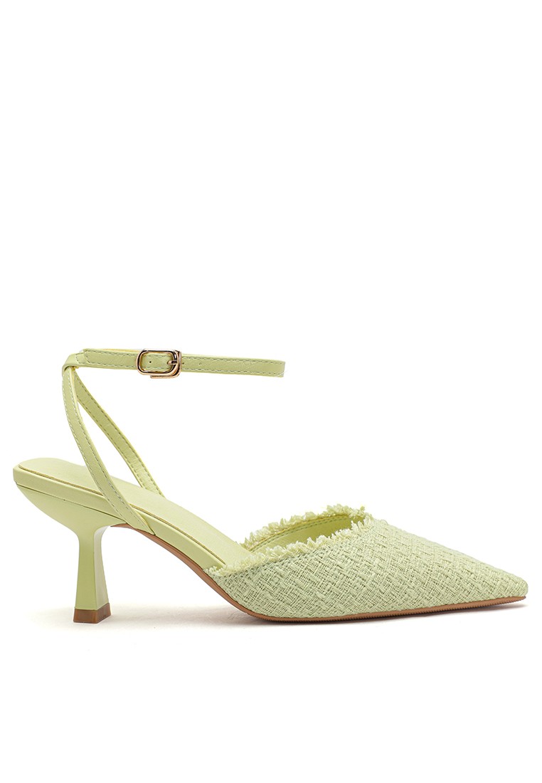 6.5CM Pointed Strap Mid Spool Heels BY1668-7