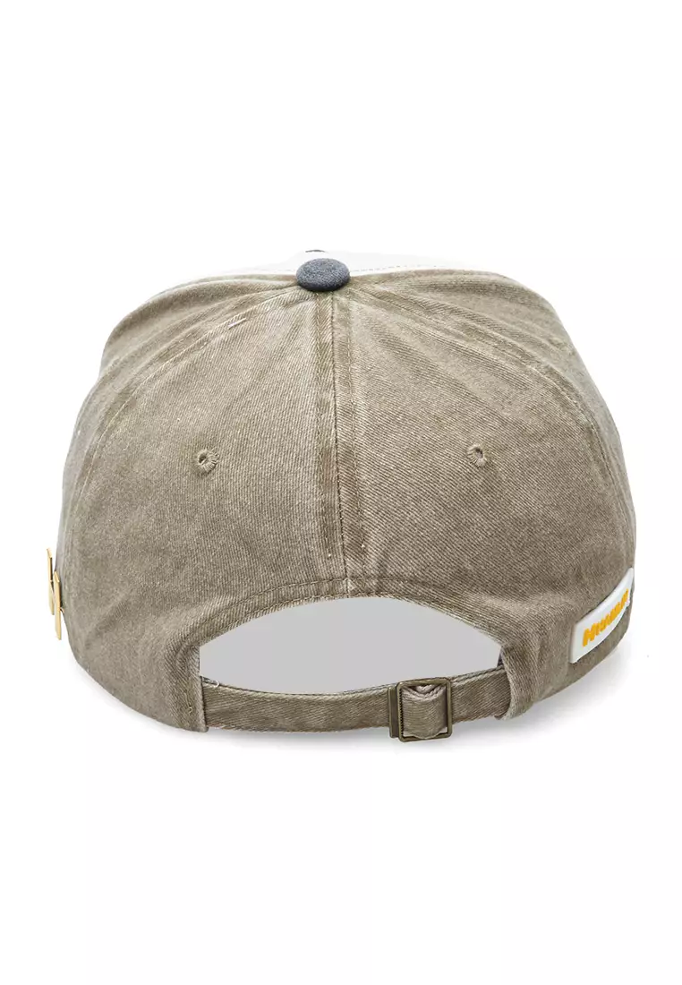 Jahari Topi Baseball Pria Wanita Vintage Design Resizable Strap Casual Cap Material Cotton ORIGINAL - Khaki Black