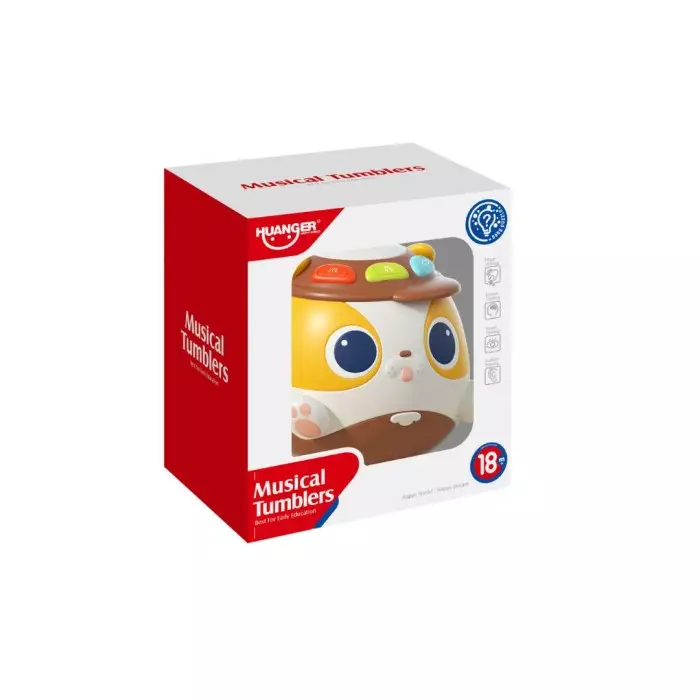 Huanger Sound And Light Dog Tumbler - Mainan Bunyi Edukasi Anak Bayi