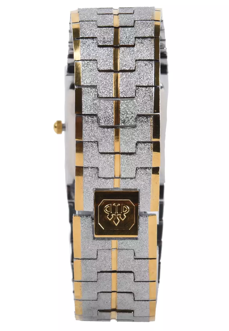 Jam Tangan Wanita - Silver Gold - Stainless Steel Bracelet - 571M-B
