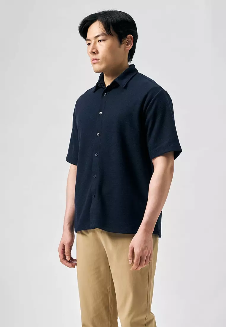 Textured Short Sleeve Shirt