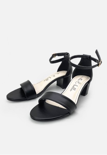 Jual La Vita e Bella Chloe Ankle Strap Block Heels Wanita 