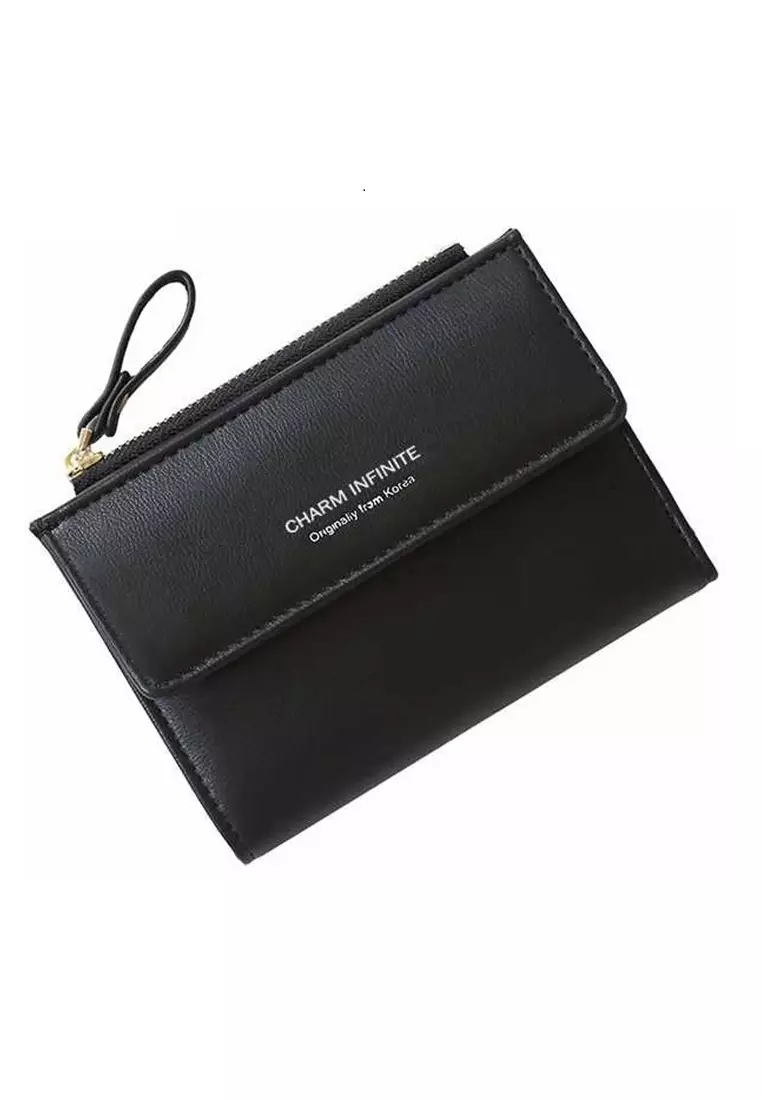 Seen Wallet Wanita Casual Design Elegan Fashion Many Slot Material Leather ORIGINAL - Black