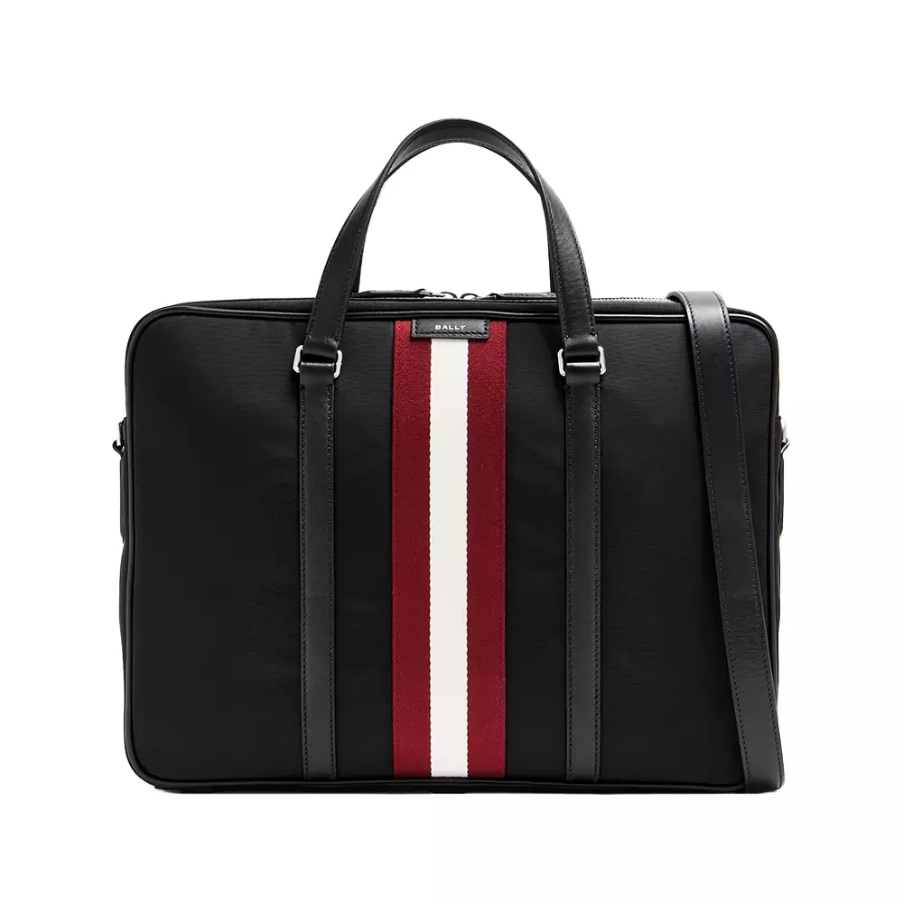 Code Nylon Briefcases Black Red