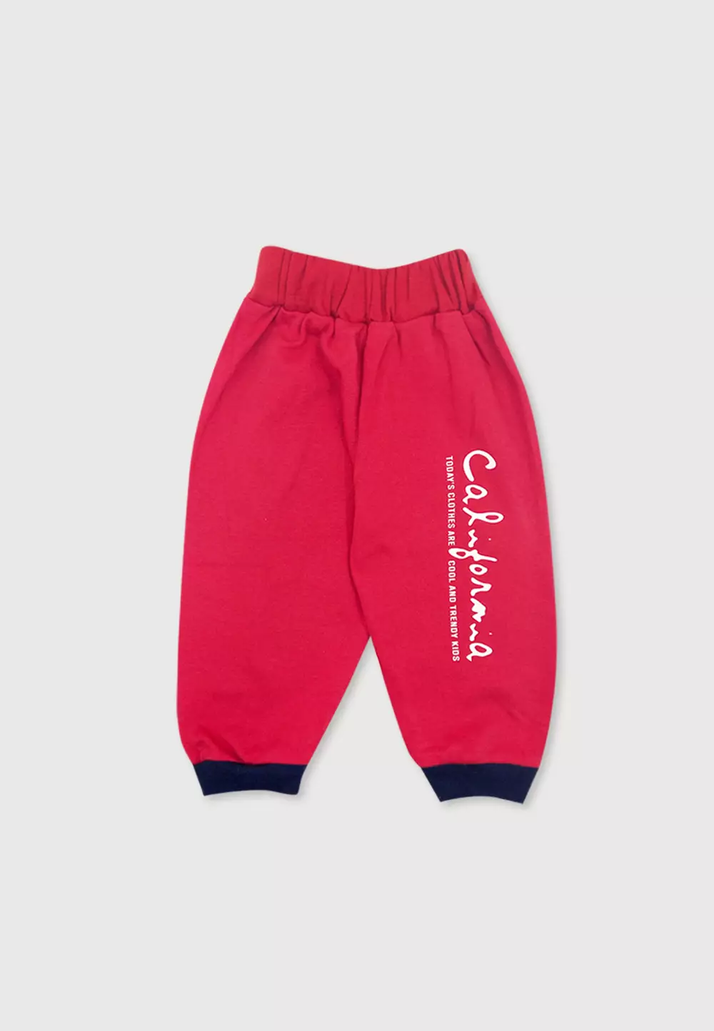 Wakakids Baju Bayi Anak Laki Laki Usia 12 Bulan Hingga 18 Bulan Setelan Celana Jogger Motif California 3022 Merah