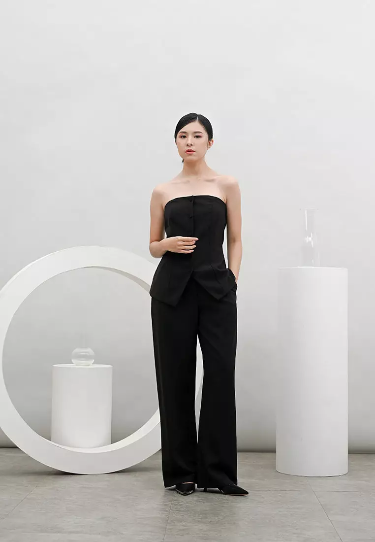Capsule Tube Top in Black