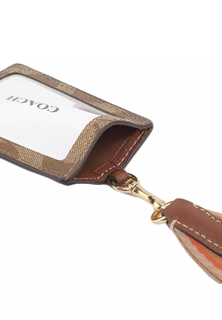 Buy Coach Coach ID Lanyard - Brown 2024 Online | ZALORA Philippines