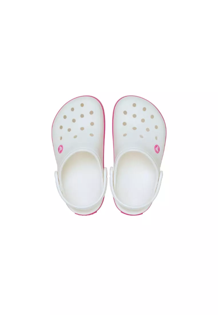 Toddler Crocband Clog In White Pink Crush