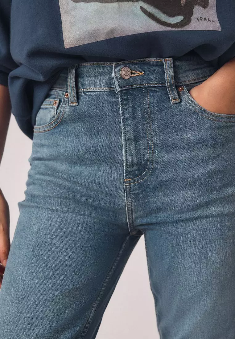 Mid Rise Stretch Slim Jeans