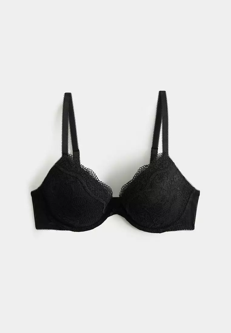 Jasmine Lace Wired Plunge Bra