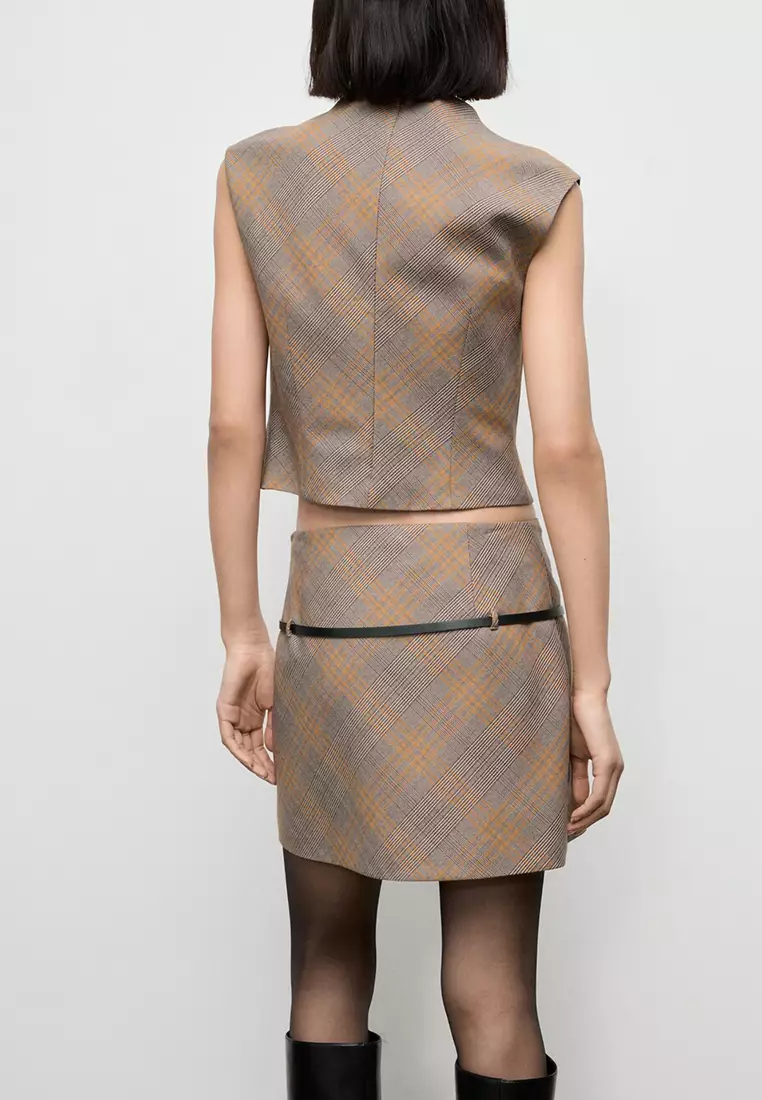 Buy Mango Fitted Check Top 2025 Online | ZALORA Philippines
