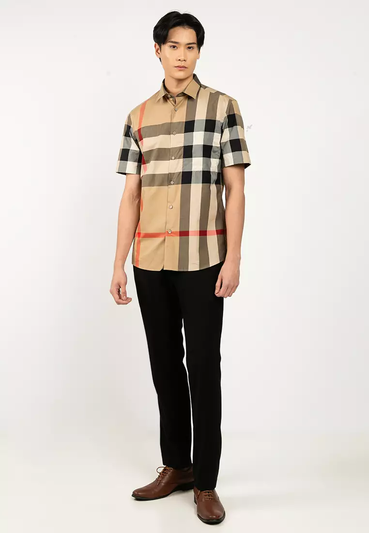 Buy BURBERRY Summerton Short-Sleeve Check Shirt 2026 Online | ZALORA