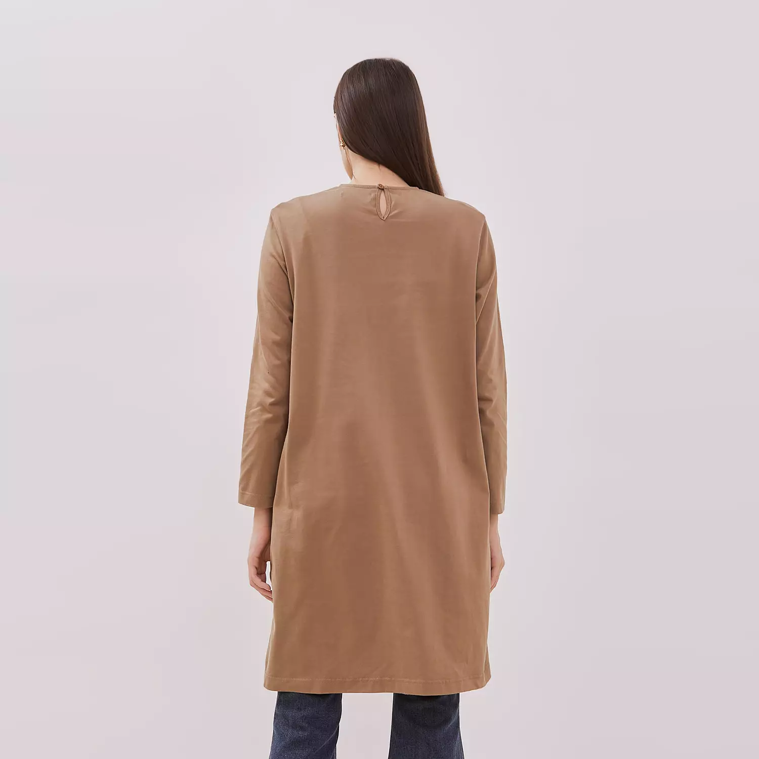 DUST Kaos Tunik Leyla Coklat (D.7602)