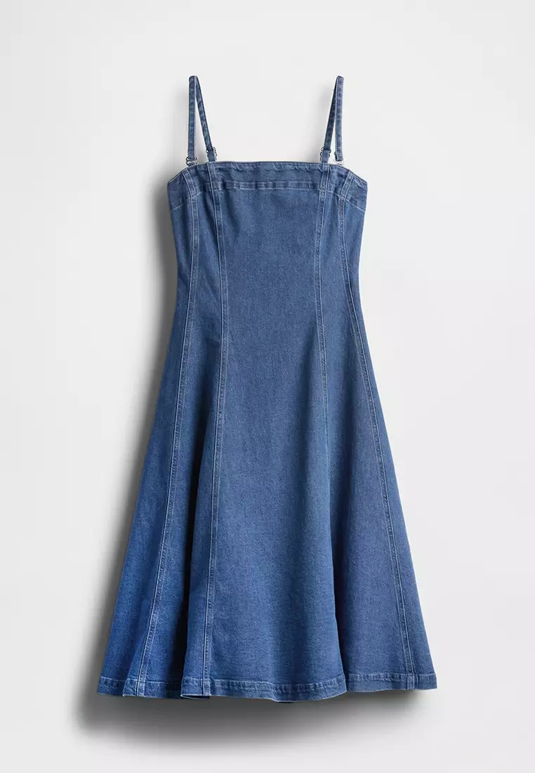 Fit & Flare Denim Dress