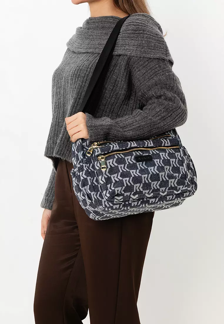 Denim Fabric Sling Bag