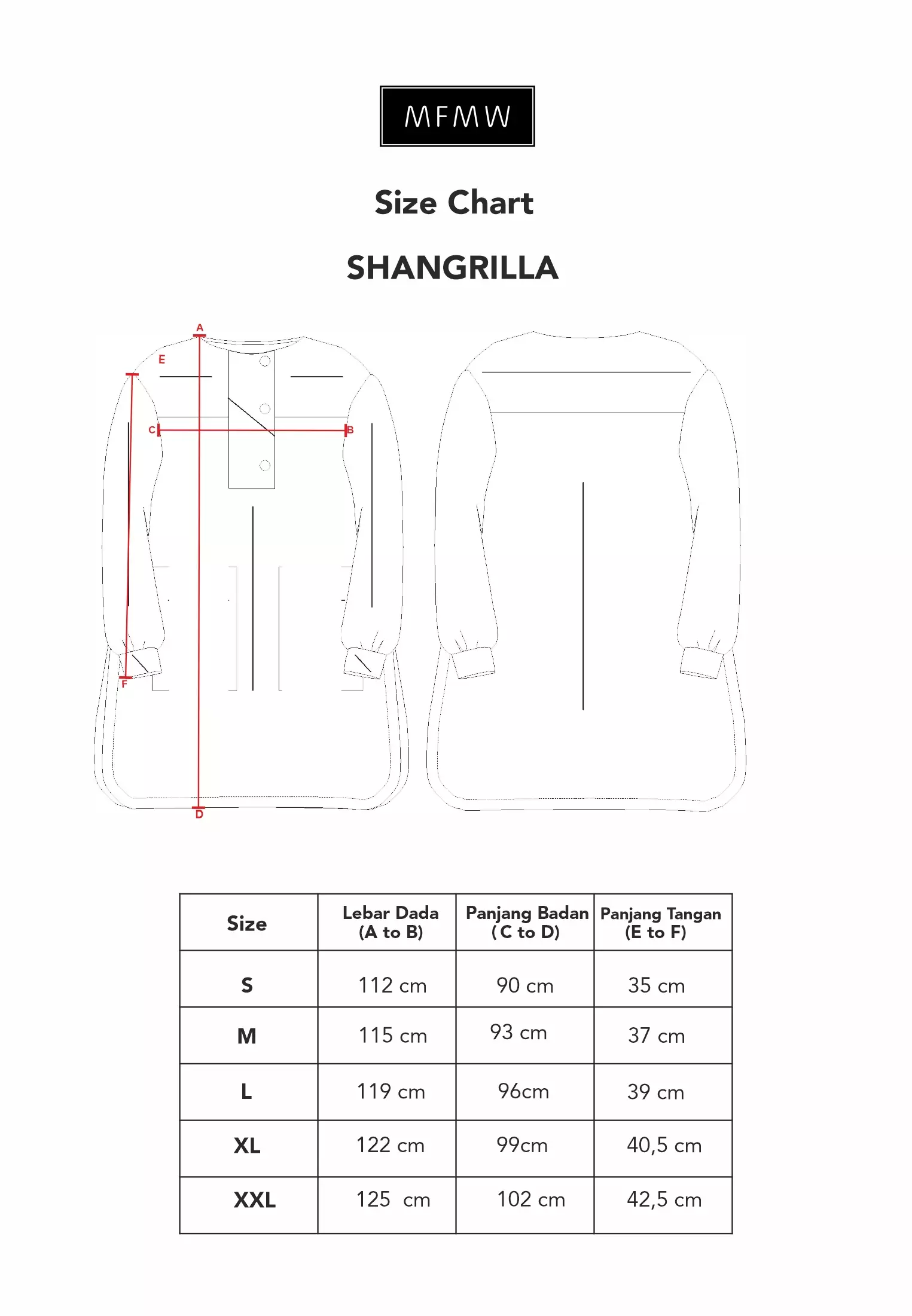 MFMW Shangrilla Tunik Merah Motif Salur