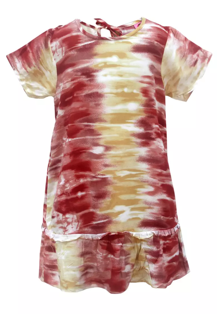 Two Mix Daster Anak Perempuan Motif Tie Dye 4105