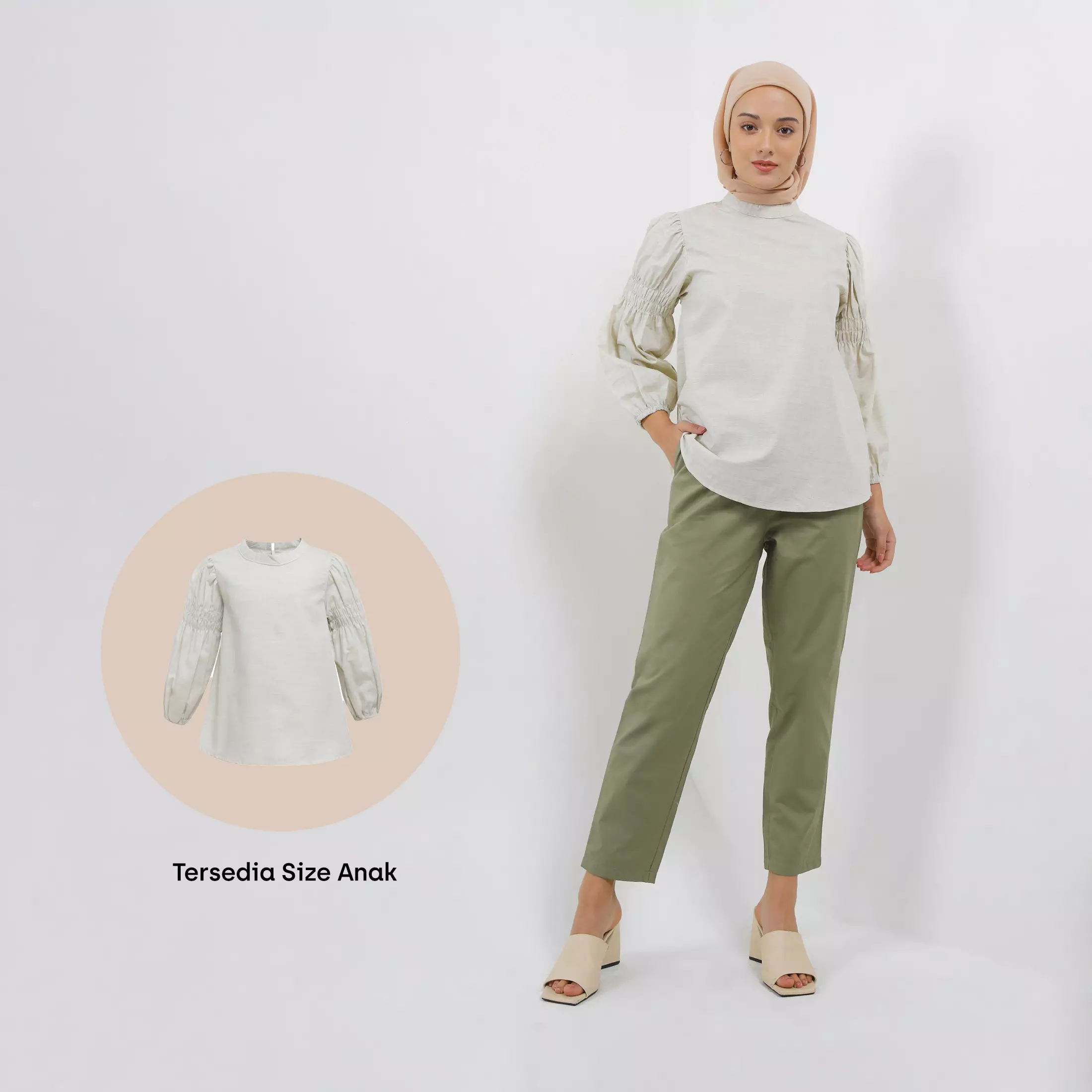 MFMW Lil Syahla Atasan Blouse Anak Green