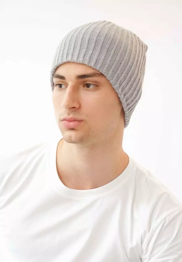 Houseofcuff Topi Kupluk Rajut Beanie Hat Polos Topi Gunung Abu muda