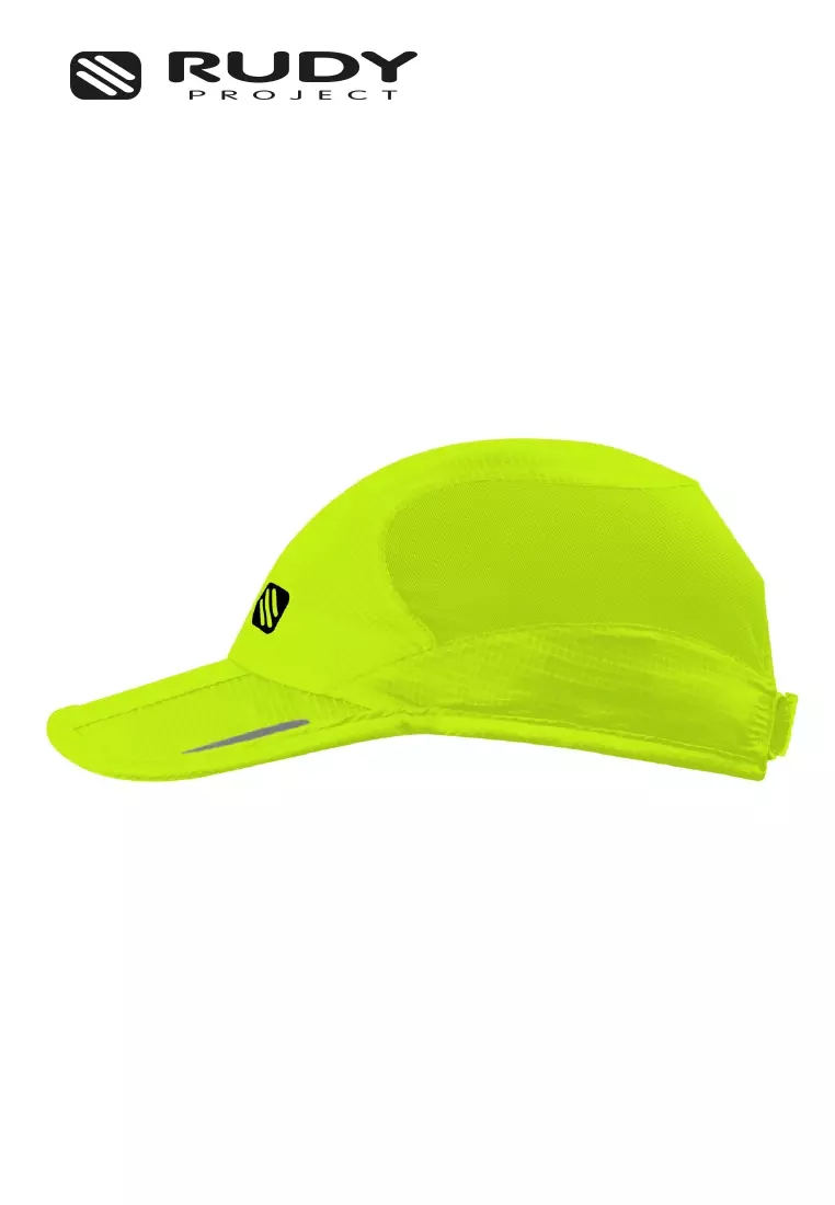 Emblem Logo Foldable Cap – Yellow Fluo | Packable | Performance