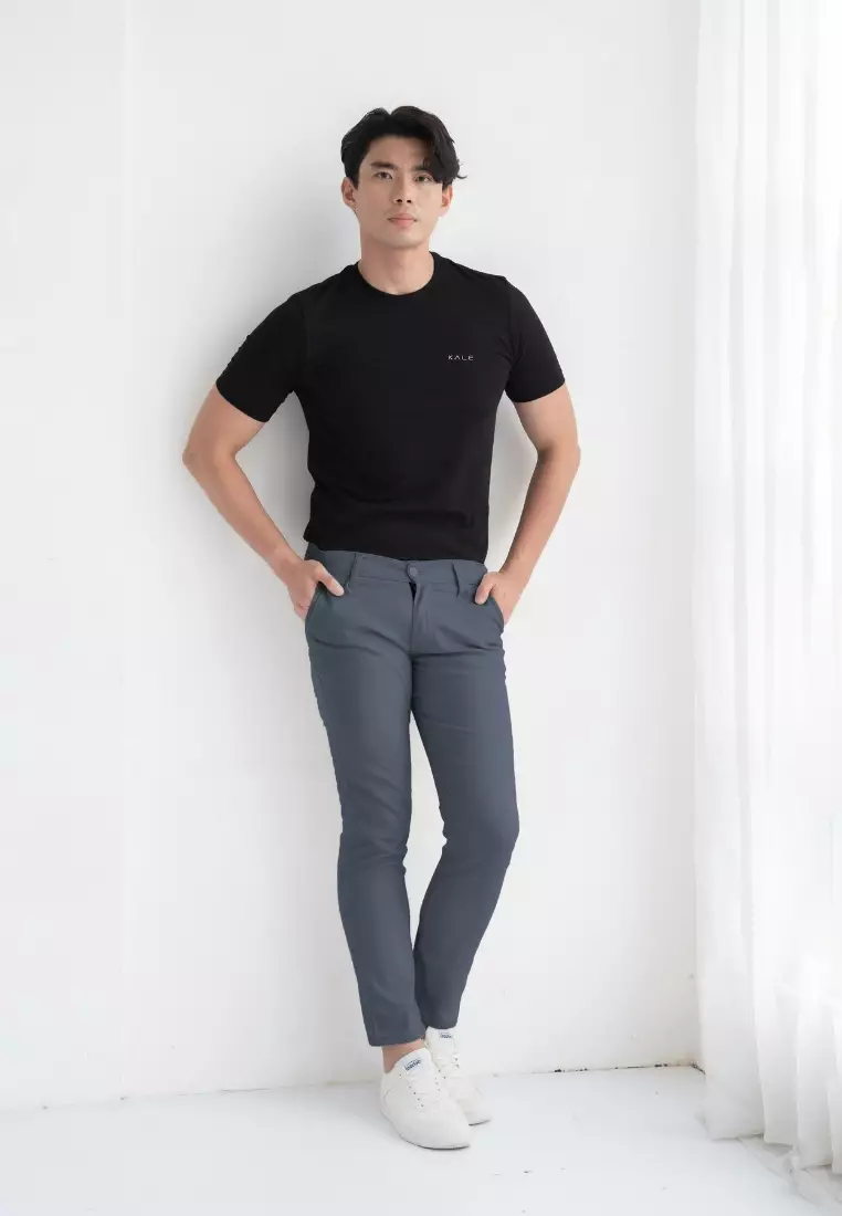Kale Carlo Light Grey / Carlo Pants celana panjang pria