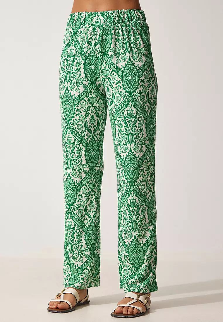 Buy Happiness Istanbul Patterned Summer Loose Pants Online | ZALORA ...