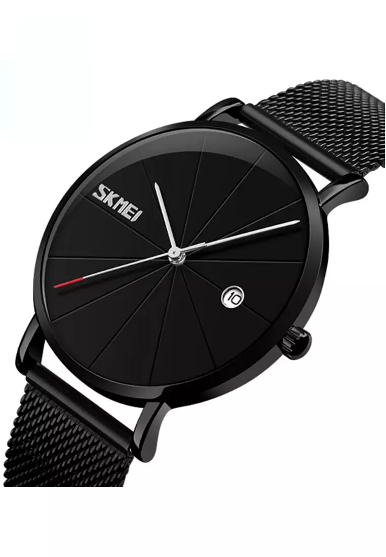 Jam Tangan Analog Pria Waterproof Strap Tali Material Stainless Steel BL73 ORIGINAL