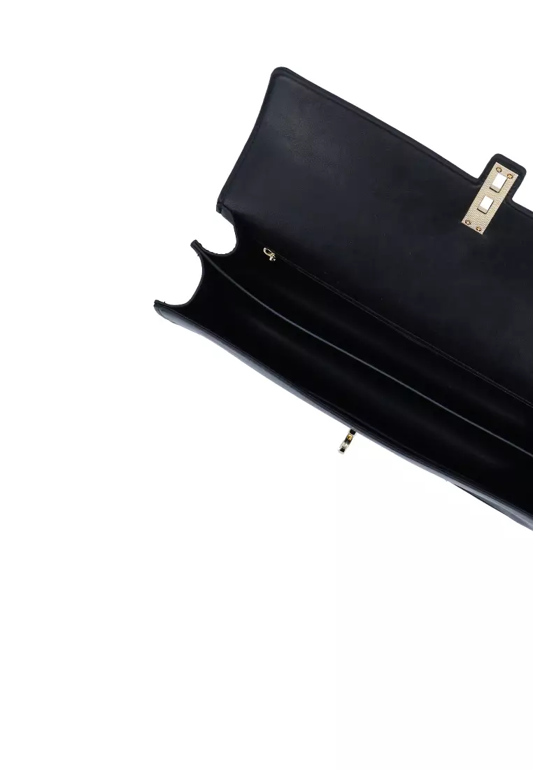 Maira Boxy Shoulder Bag - Black