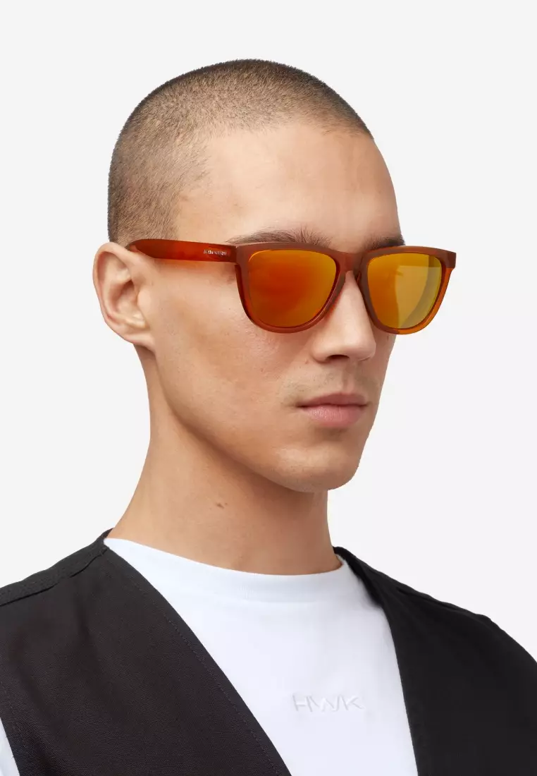 One Raw - Polarized Caramel Daylight Sunglasses for Men and Women, Unisex. Official Product designed and Made in Spain