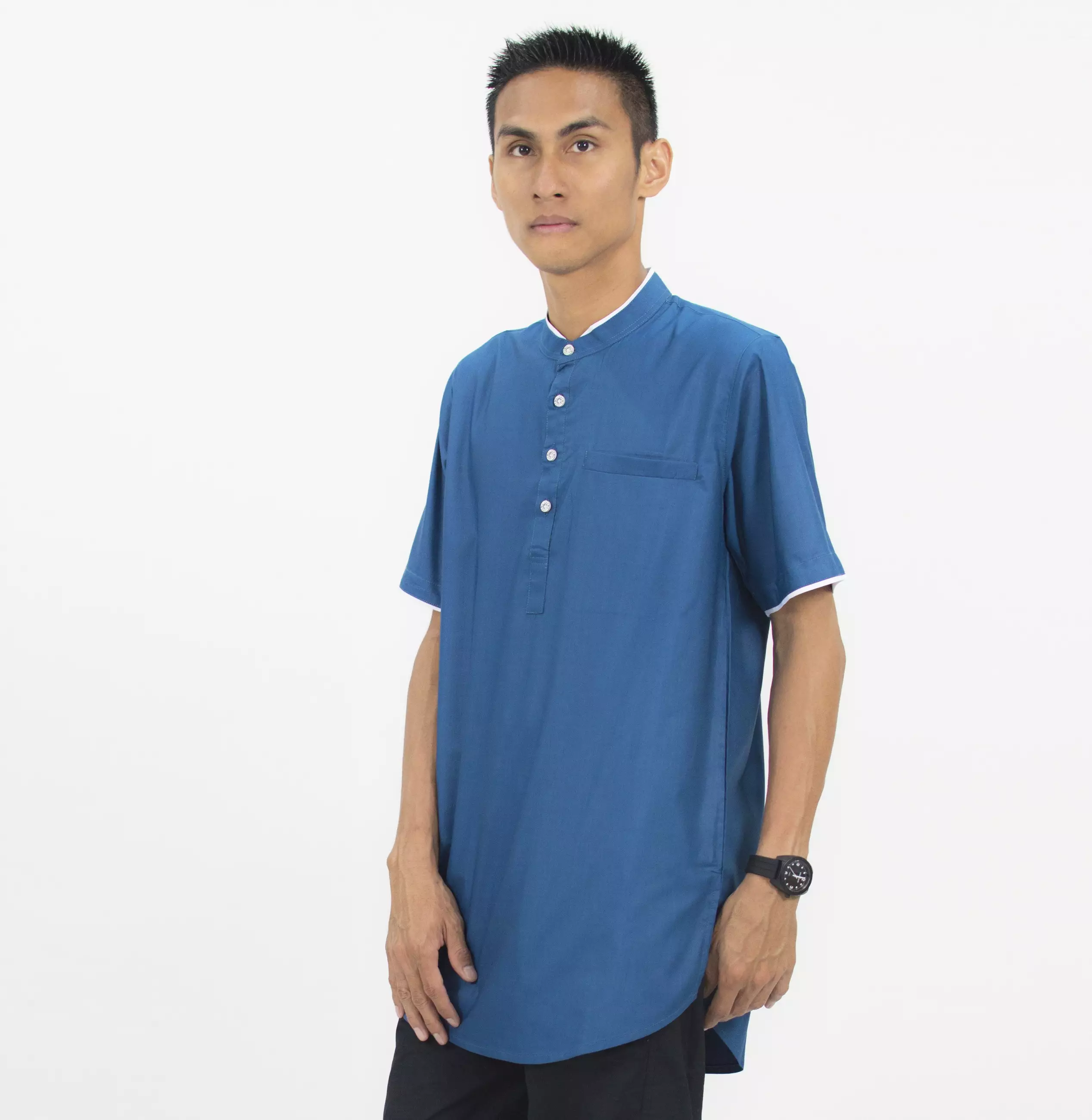 JAMIL Kemeja Koko Lengan Pendk Baju Koko Lengan Pendek Kurta Kemeja Kurta Pakistan - INDIGO
