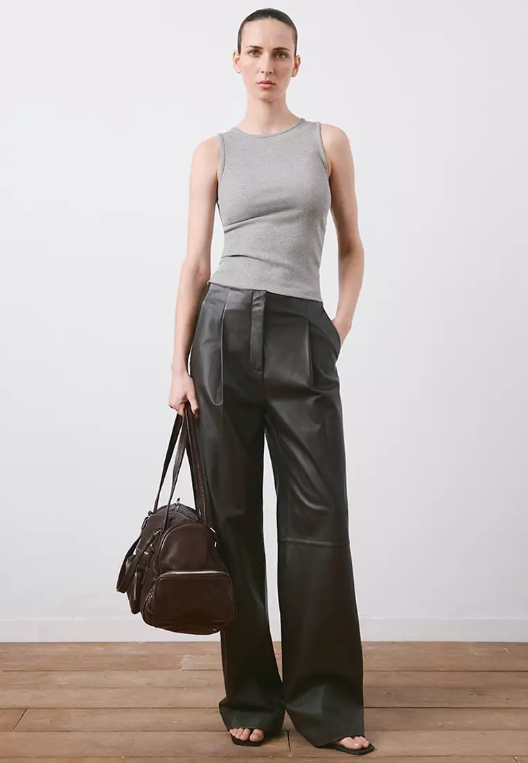 Ribbed Cotton-Blend Top