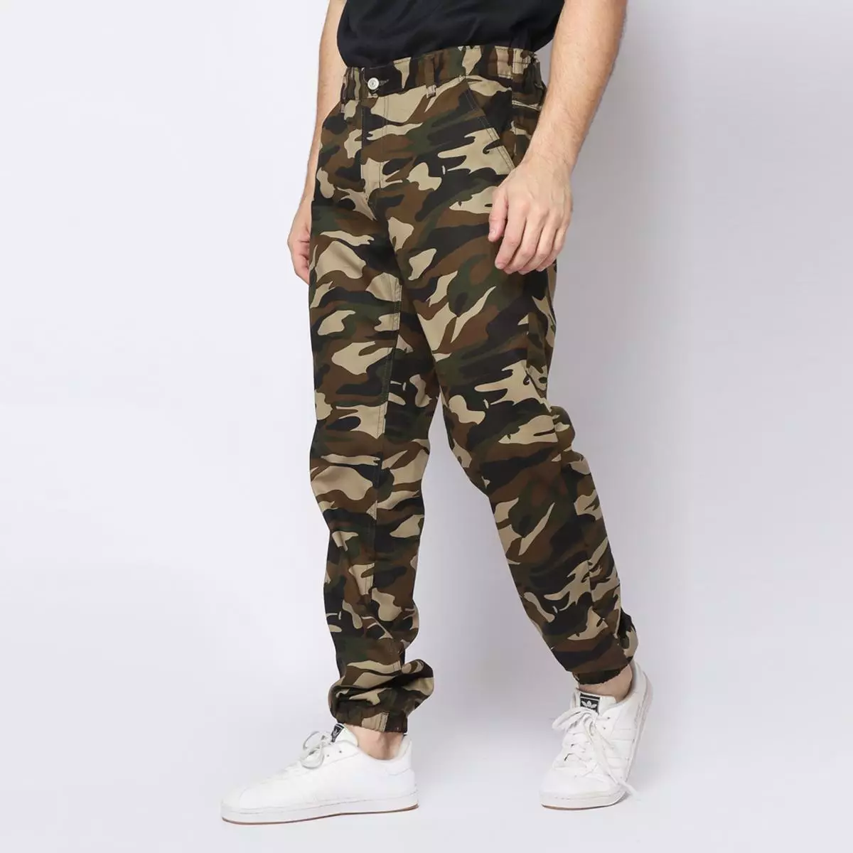 Jogger Loreng Brown Pants 142201N