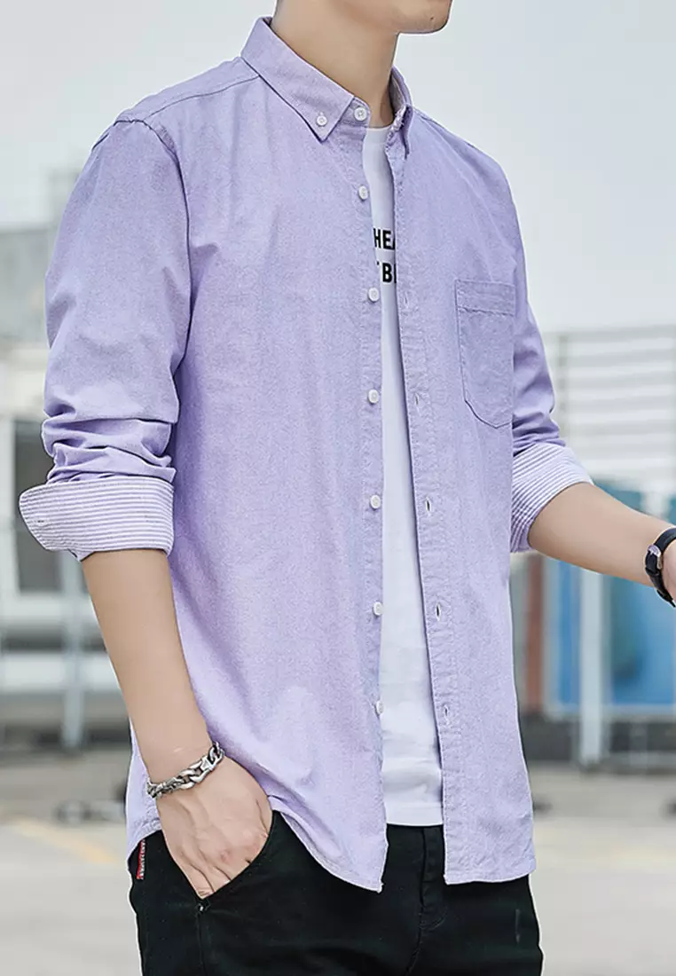 Slim Casual Long Sleeved Shirt C2001