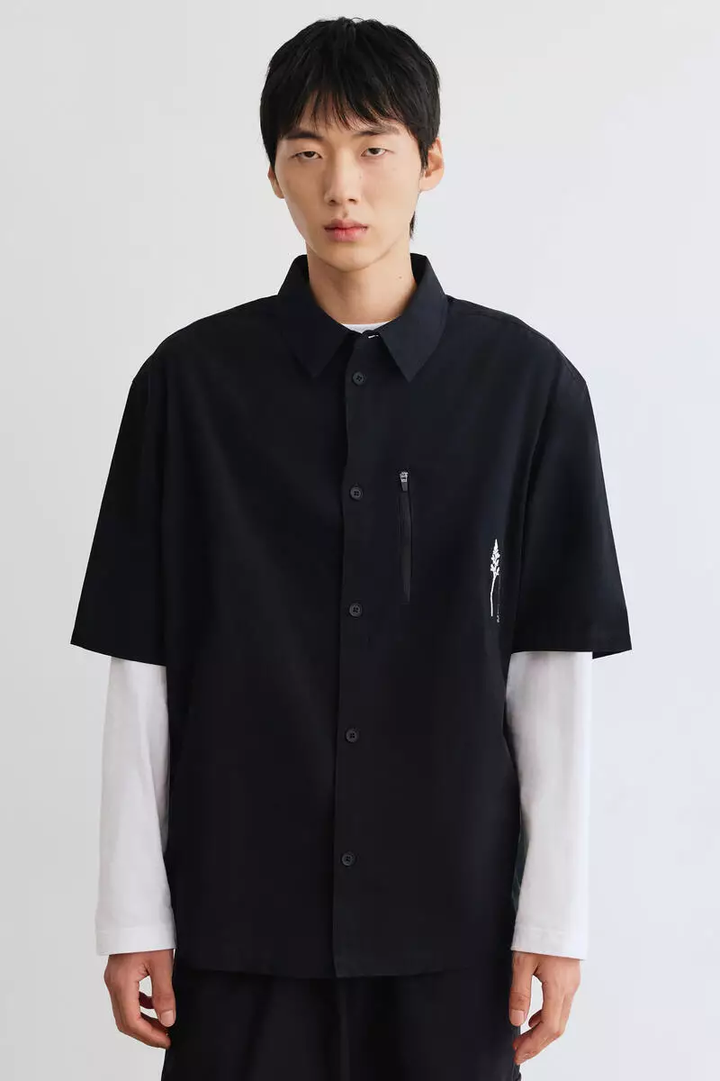 Loose Fit Printed cotton shirt