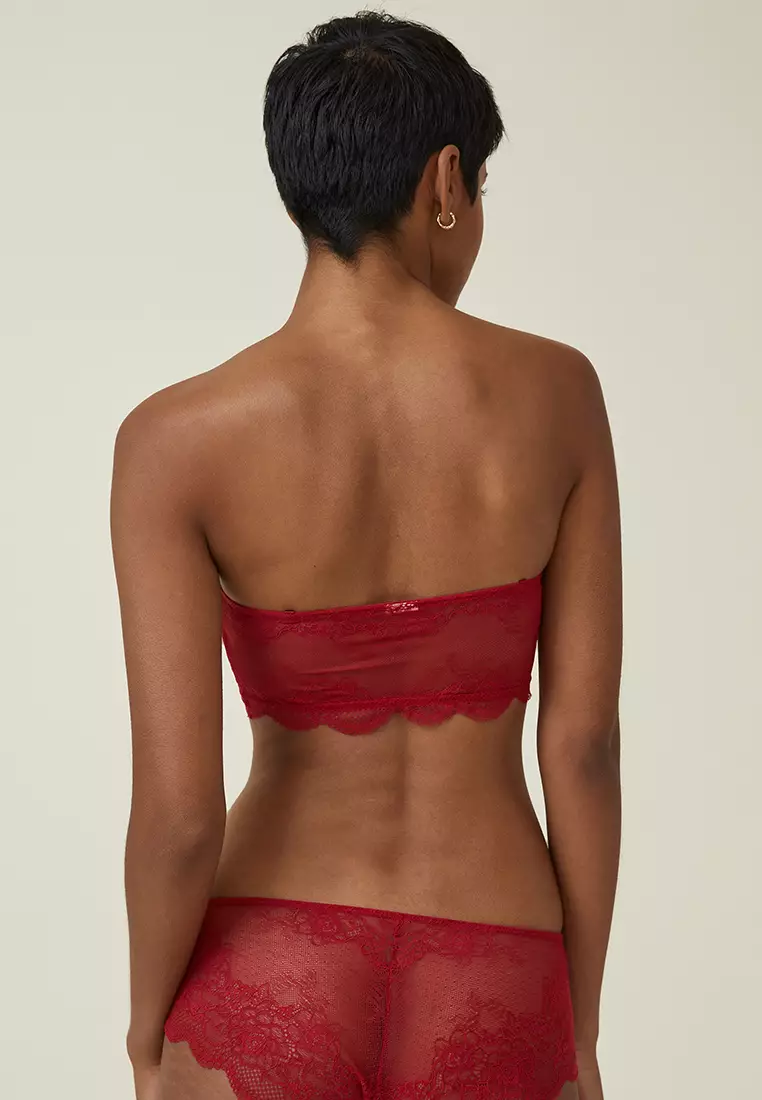 Cotton On Body AURORA PADDED BRALETTE - Triangle bra - crimson red/red 
