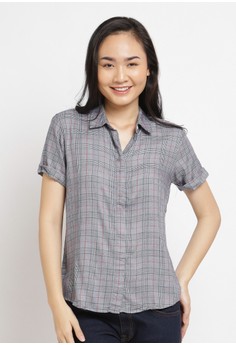 Belanja Kemeja Lengan Pendek Wanita Online Zalora Indonesia