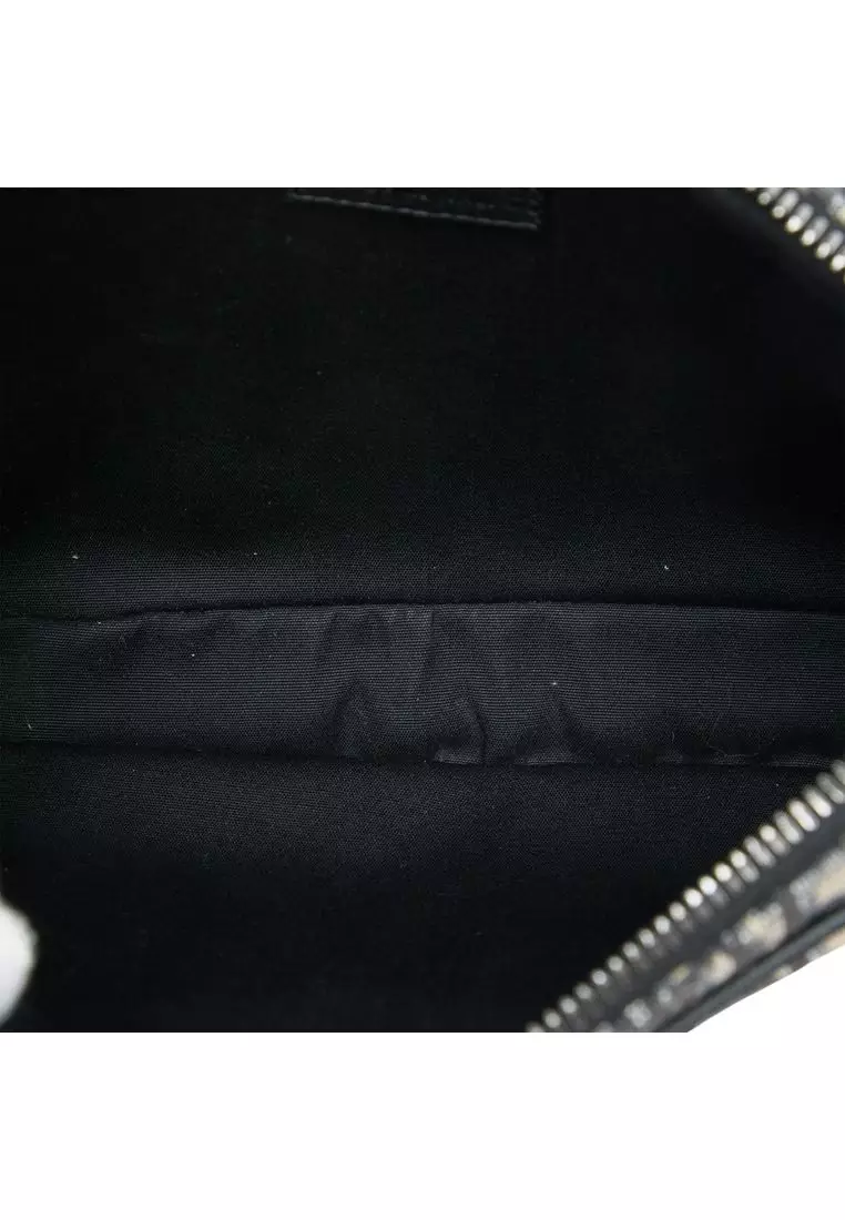 Pre-Loved Dior Oblique Canvas Saddle Triple Pouch