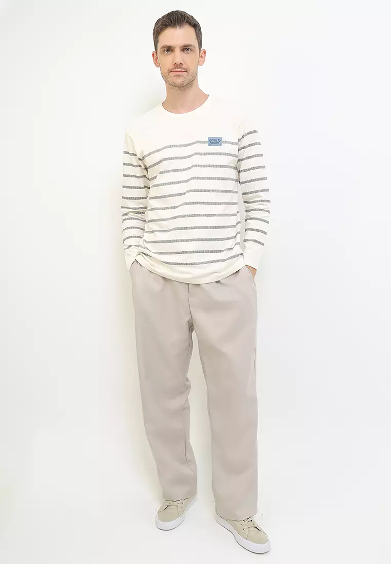 Kaos Stripe Lengan Panjang - Rikckoe T-Shirts