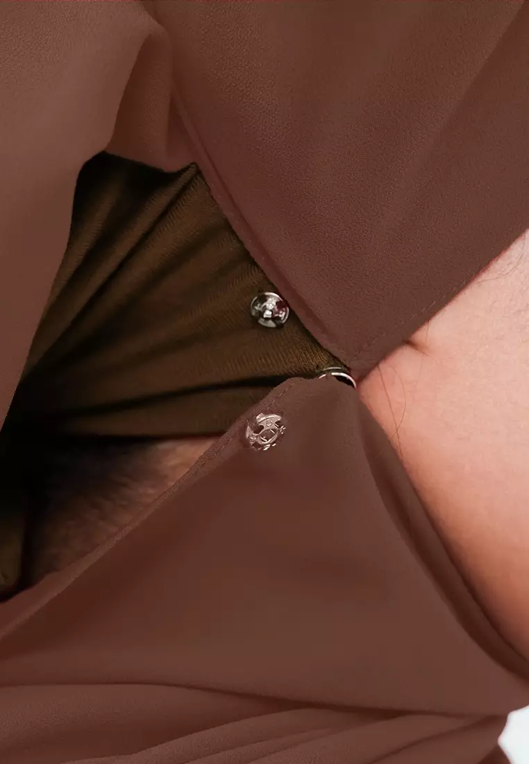 HIJAB INSTAN ELENA - DARK BROWN