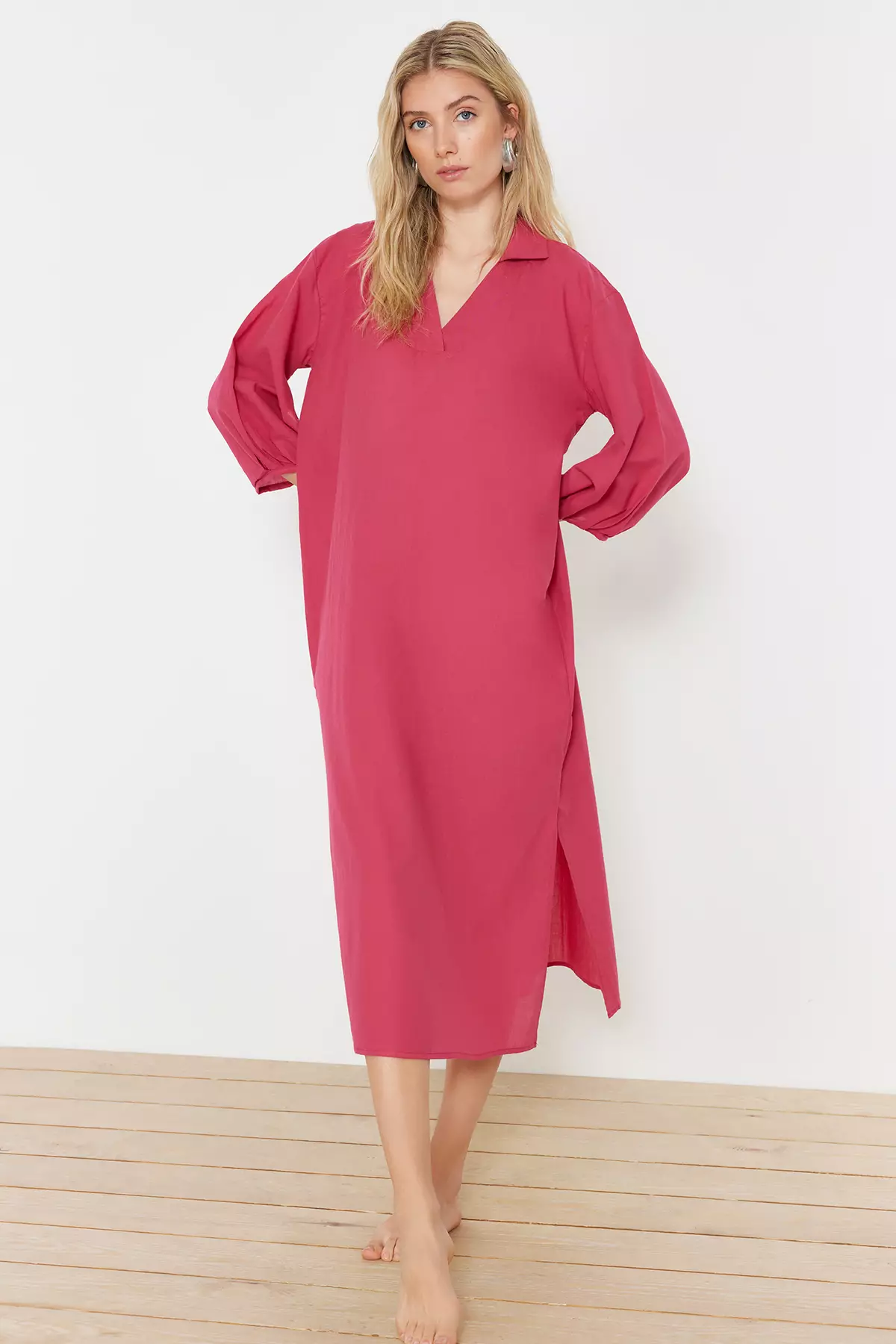 Cotton Beach Midi Dress