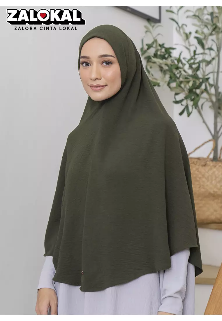 Safa Instan Syari (Hijab Syari Jumbo Menutup Dada) Army