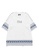 FILA white FILA x White Mountaineering Men's Logo Ethnic Weaving Print Three-quarter Sleeve Cotton T-shirt 93BFFAA60D773AGS_1