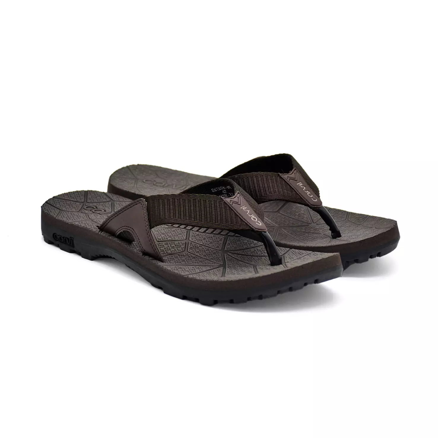 Carvil Sandal Pria Detron-Me Brown