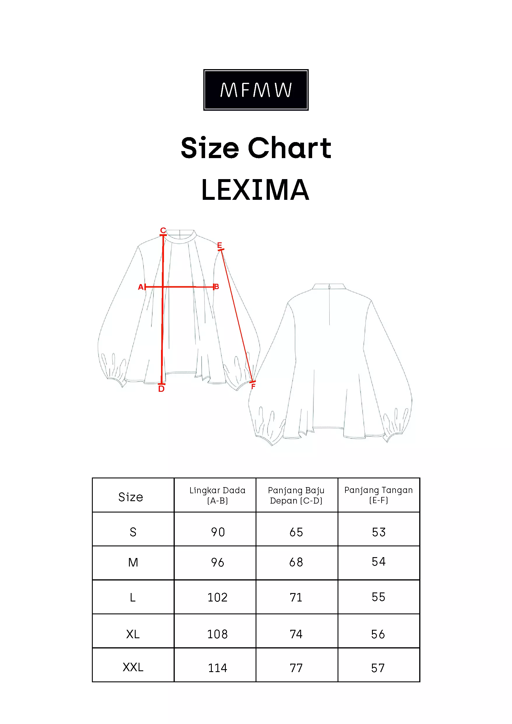 MFMW Lexima Atasan Blouse Cream