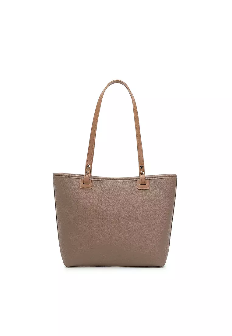 Women's Tote Bag / Shoulder Bag / Top Handle Bag - Khaki