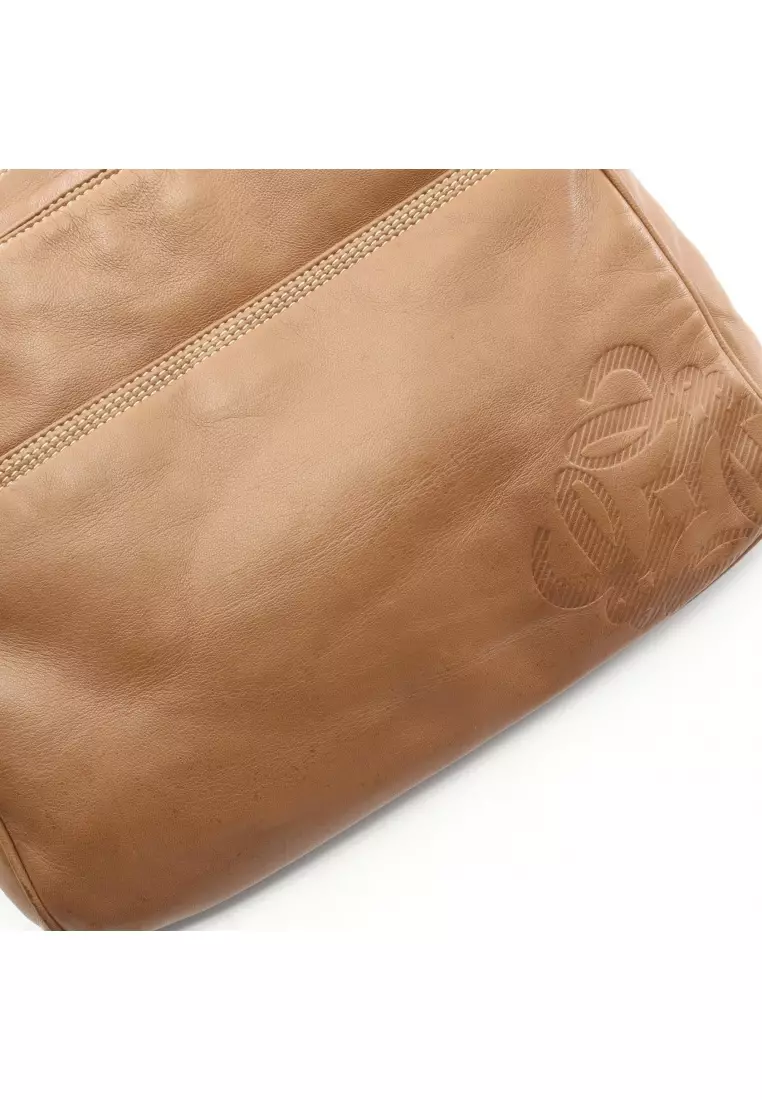 Pre-Loved LOEWE Anagram Shoulder bag leather black