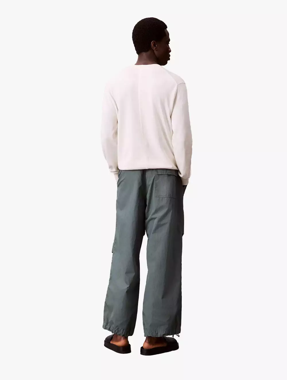 Calvin Klein - Cotton Nylon Drawstring Parachute Pant
