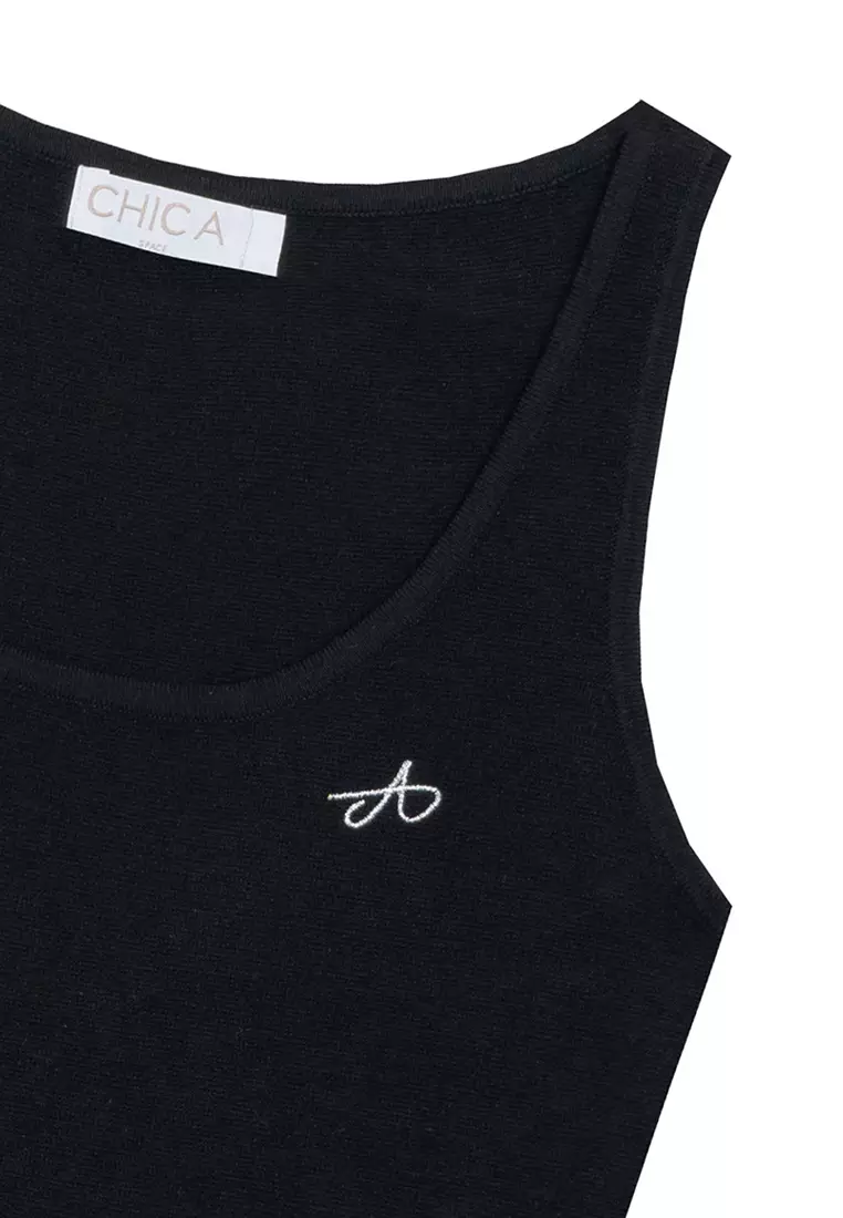 Embroidered Logo Tank Top